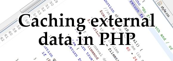Caching external data in PHP