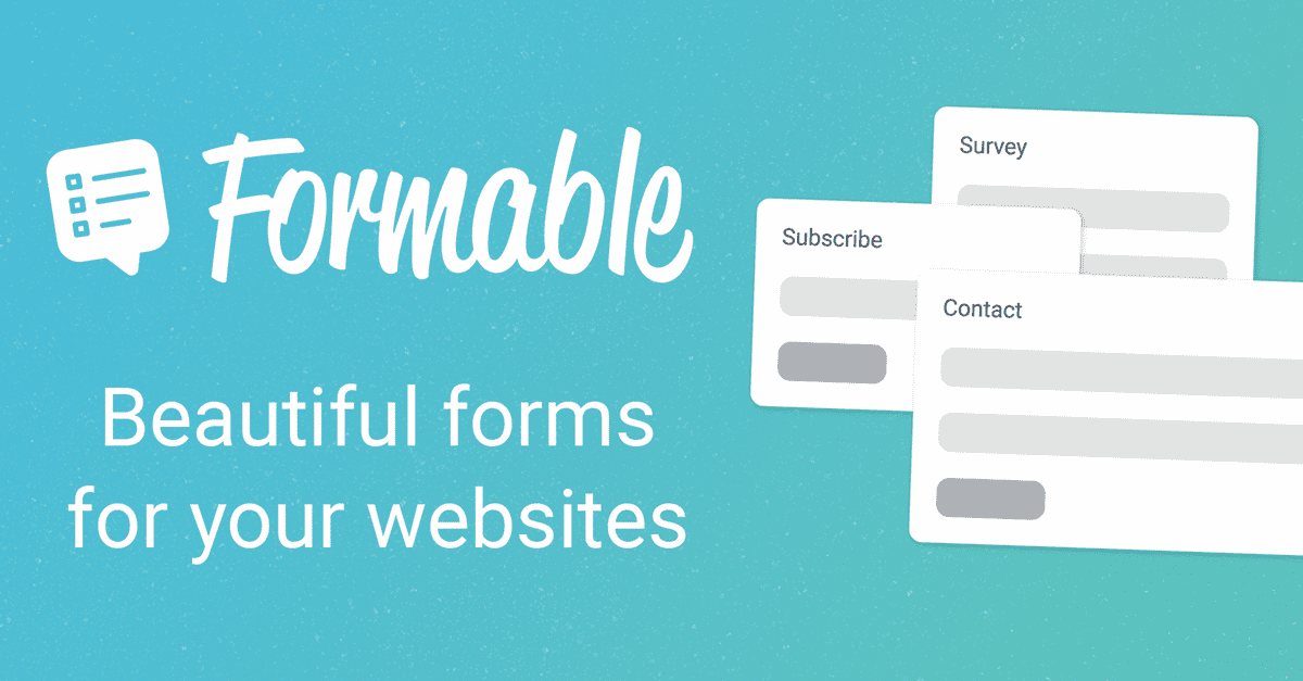 Formable - Beautiful forms for your websites
