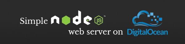 Simple Node.js web server on DigitalOcean